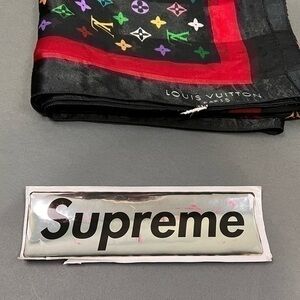 Rare 3D Classic Mirrored Silver Black Supreme Box Logo Spell Out Sticker fw11 ?